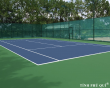 hệ thống hàng rào cao 3.6m bao quanh sân tennis, lưới b40 bọc nhựa