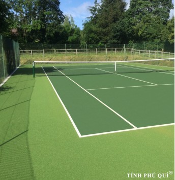 thi công sân tennis với mặt cỏ nhân tạo tốt nhất
