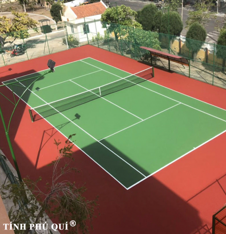 sơn sân tennis 7 lớp