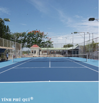 sơn sân tennis 7 lớp nền nhựa