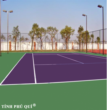 sơn sân tennis 9 lớp nề bê tông