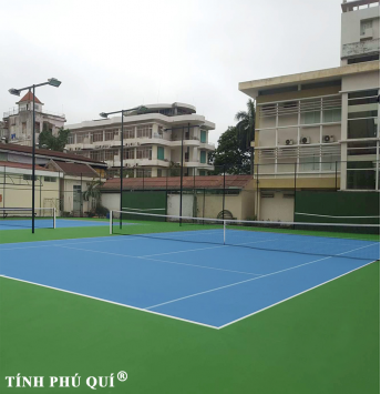 sơn sân tennis cao su