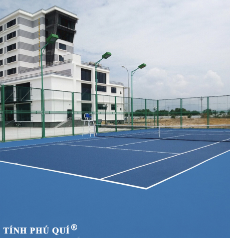 sơn sân tennis sàn xi măng