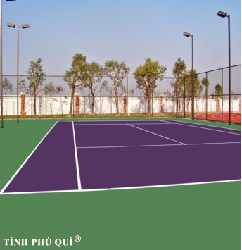 nâng cấp mặt sân tennis 2 lớp sơn cao su