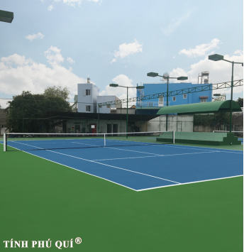nâng cấp sân mặt sân tennis 6 lớp sơn cao su