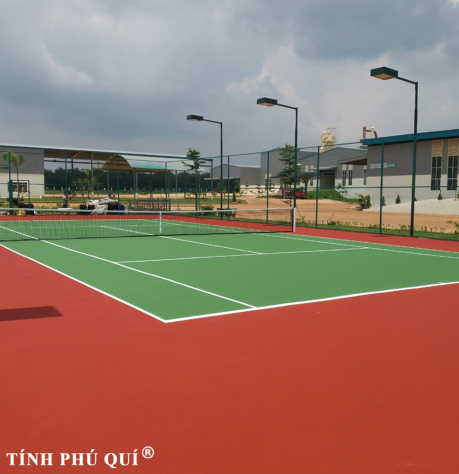 nâng cấp sân mặt sân tennis sơn decoturf