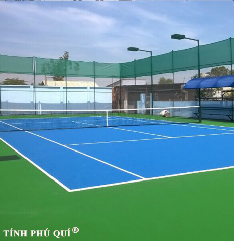 nâng cấp mặt sân tennis